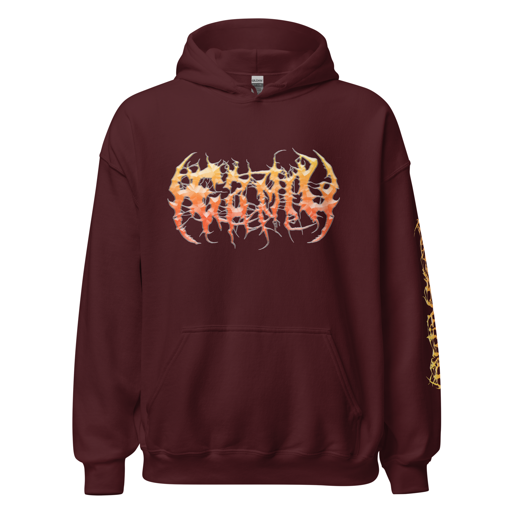 EZ Mil - Duality Hoodie (Maroon) Front