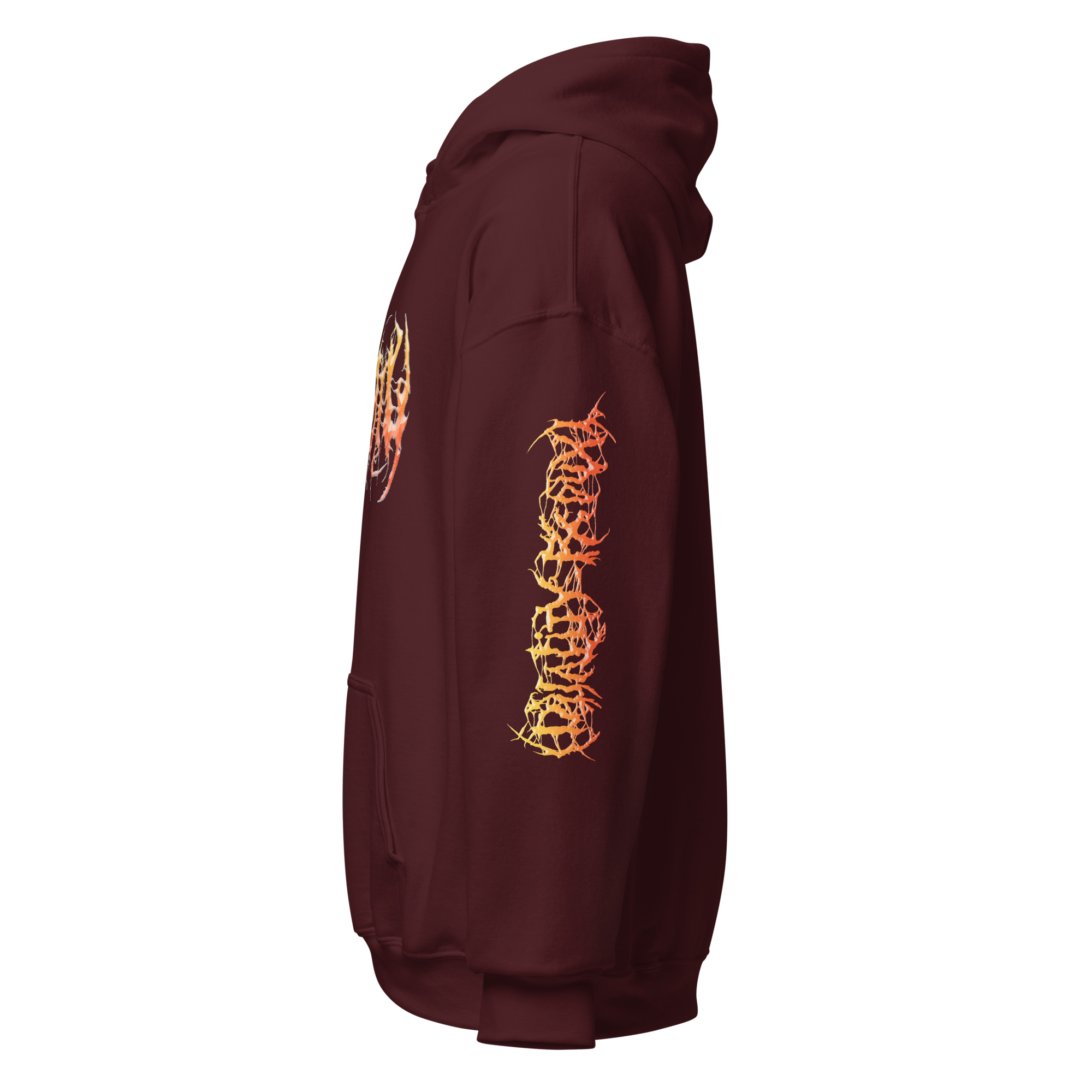 EZ Mil - Duality Hoodie (Maroon) Side