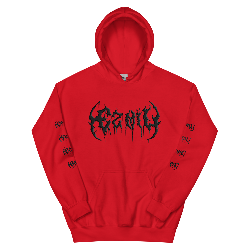 Ez Mil - Red Hoodie Front